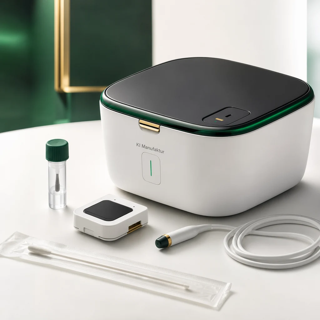 KI-generiertes Healthcare Produktbild mit klinischem Look